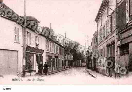 Ville de HERICY, carte postale ancienne