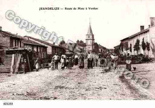 Ville de JEANDELIZE, carte postale ancienne