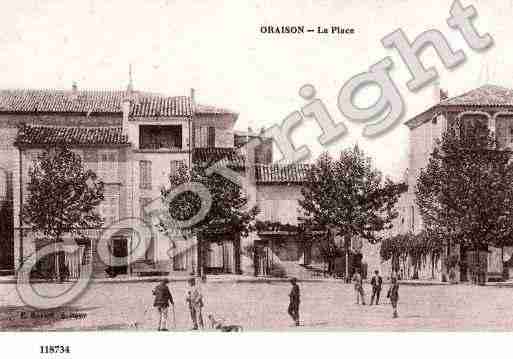 Ville de ORAISON, carte postale ancienne