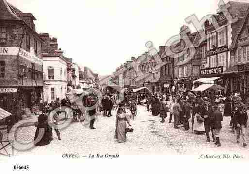 Ville de ORBEC, carte postale ancienne