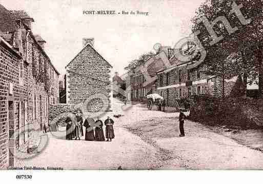 Ville de PONTMELVEZ, carte postale ancienne