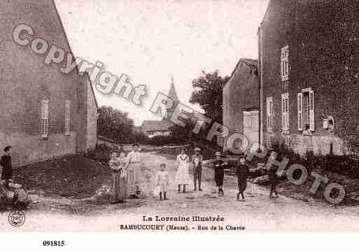 Ville de RAMBUCOURT, carte postale ancienne