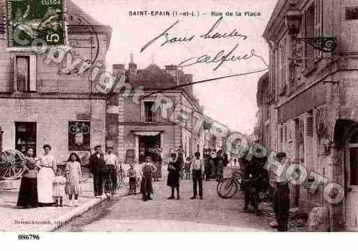 Ville de SAINTEPAIN, carte postale ancienne