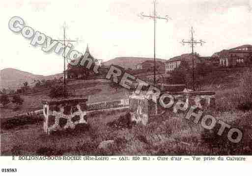 Ville de SOLIGNACSOUSROCHE, carte postale ancienne