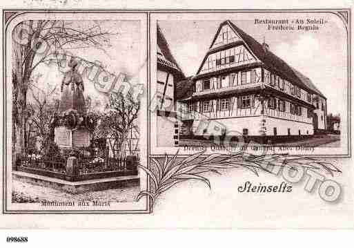 Ville de STEINSELTZ, carte postale ancienne