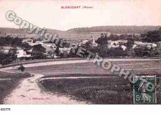 Ville de BLERCOURT, carte postale ancienne