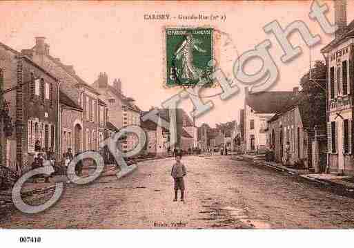 Ville de CARISEY, carte postale ancienne