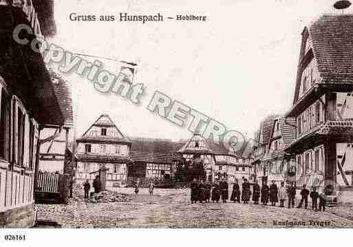 Ville de HUNSPACH, carte postale ancienne