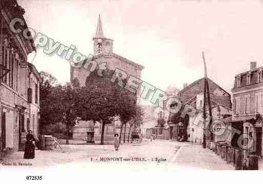 Ville de MONTPONMENESTEROL, carte postale ancienne