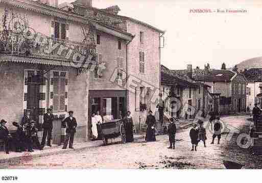 Ville de POISSONS, carte postale ancienne