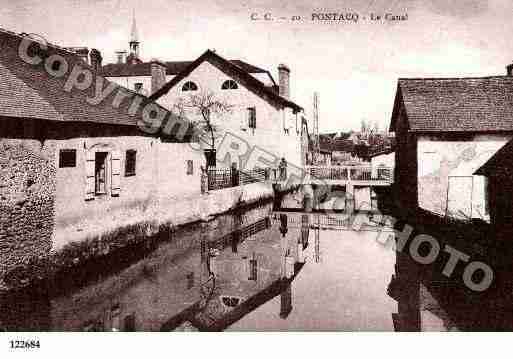 Ville de PONTACQ, carte postale ancienne