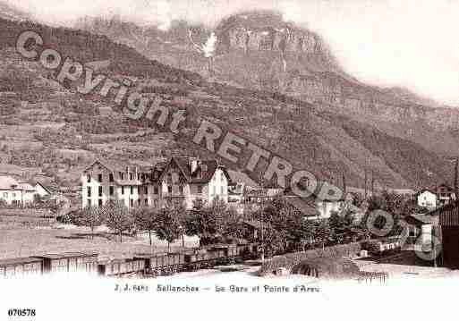 Ville de SALLANCHES, carte postale ancienne