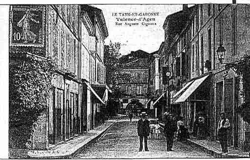 Ville de VALENCED'AGEN, carte postale ancienne