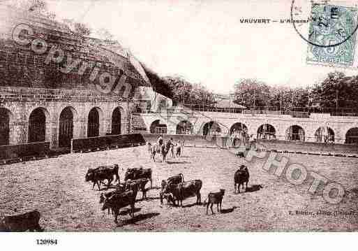 Ville de VAUVERT, carte postale ancienne