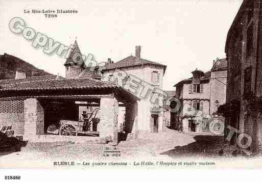 Ville de BLESLE, carte postale ancienne