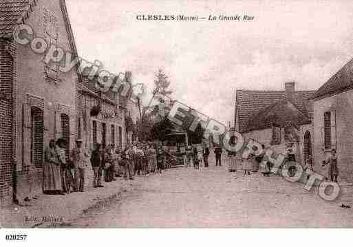 Ville de CLESLES, carte postale ancienne