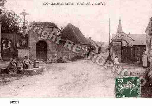 Ville de COURCELLESSURSEINE, carte postale ancienne
