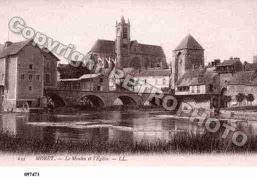 Ville de MORETSURLOING, carte postale ancienne