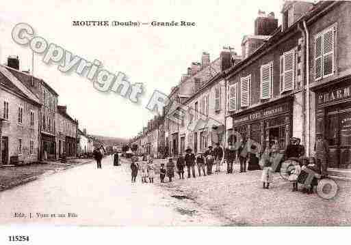 Ville de MOUTHE, carte postale ancienne