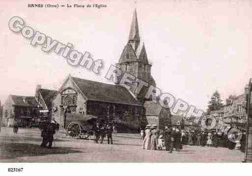 Ville de RANES, carte postale ancienne