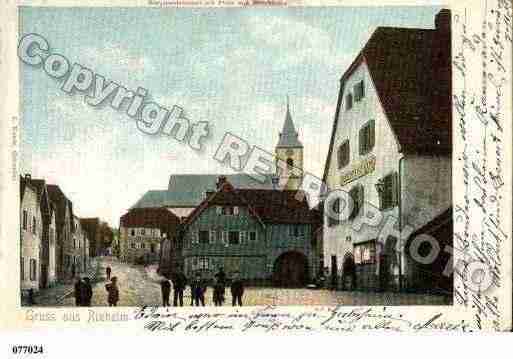 Ville de RIXHEIM, carte postale ancienne