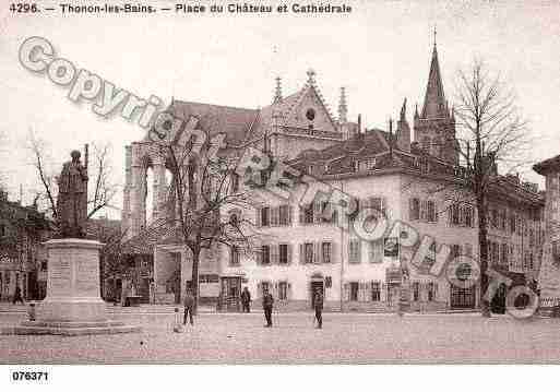 Ville de THONONLESBAINS, carte postale ancienne