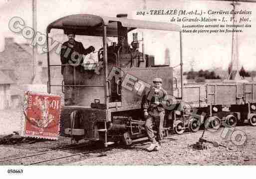 Ville de TRELAZE, carte postale ancienne