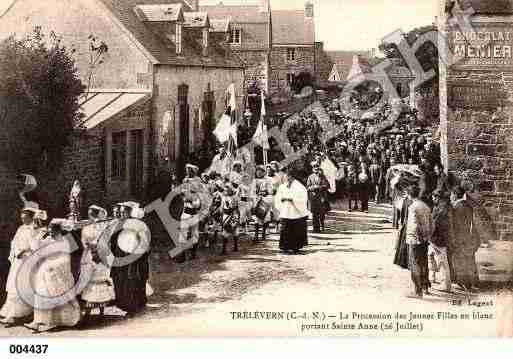 Ville de TRELEVERN, carte postale ancienne