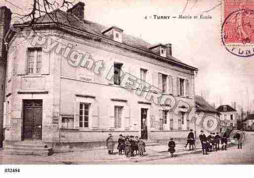 Ville de TURNY, carte postale ancienne