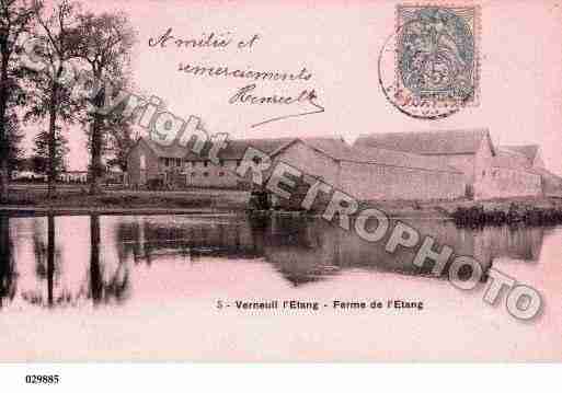 Ville de VERNEUILL'ETANG, carte postale ancienne