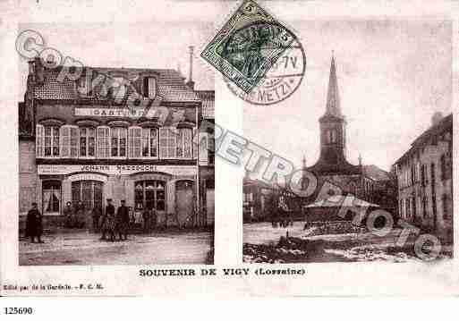 Ville de VIGY, carte postale ancienne