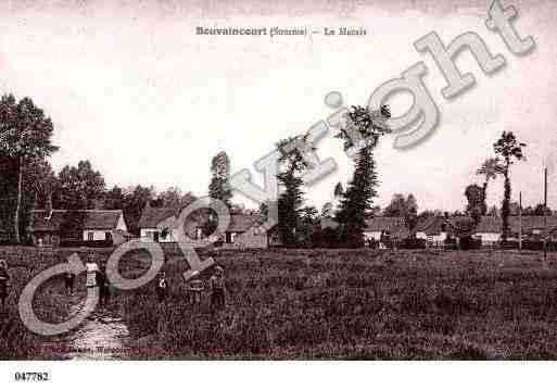 Ville de BOUVAINCOURTSURBRESLE, carte postale ancienne