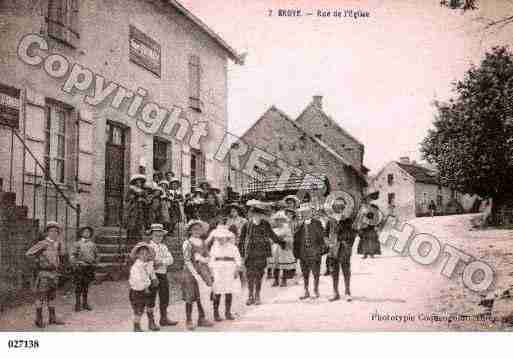 Ville de BROYE, carte postale ancienne