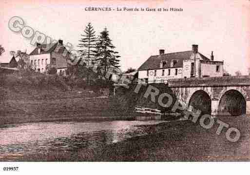 Ville de CERENCES, carte postale ancienne