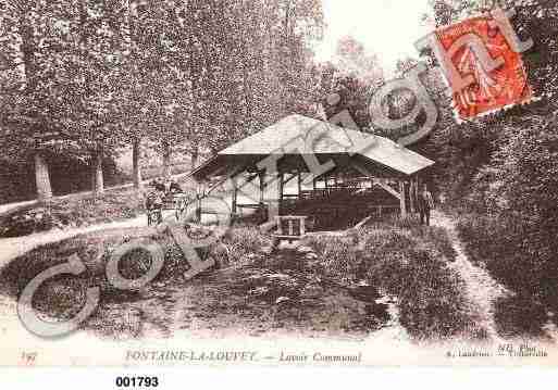 Ville de FONTAINELALOUVET, carte postale ancienne