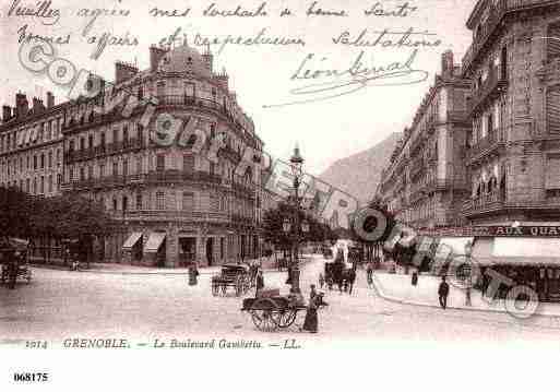 Ville de GRENOBLE, carte postale ancienne