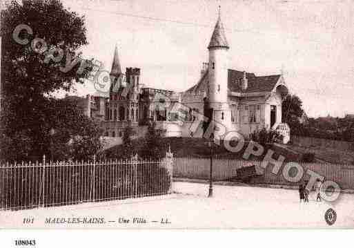 Ville de MALOLESBAINS, carte postale ancienne