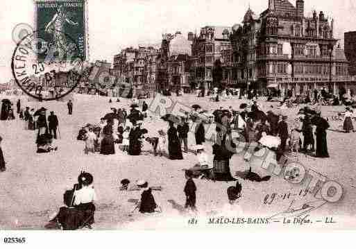 Ville de MALOLESBAINS, carte postale ancienne