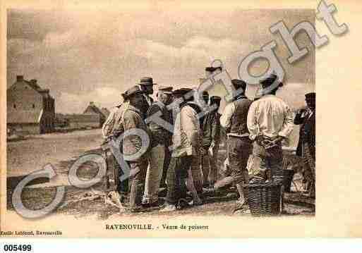 Ville de RAVENOVILLE, carte postale ancienne