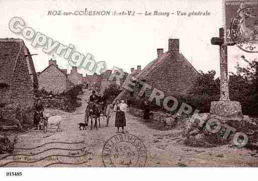 Ville de ROZSURCOUESNON, carte postale ancienne