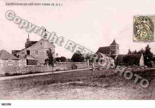 Ville de SAINTGEORGESSEPTVOIES, carte postale ancienne