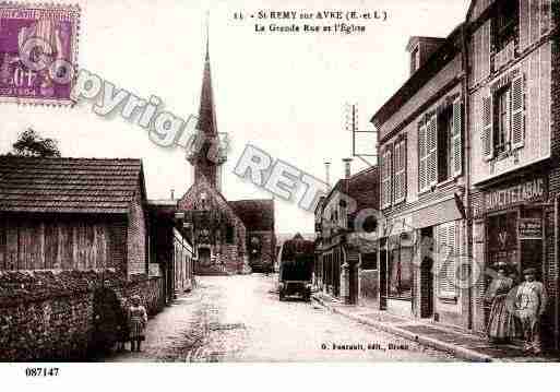 Ville de SAINTREMYSURAVRE, carte postale ancienne