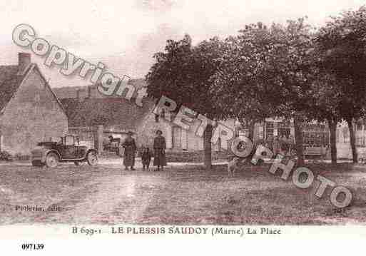 Ville de SAUDOY, carte postale ancienne