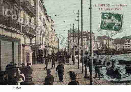 Ville de TOULON, carte postale ancienne