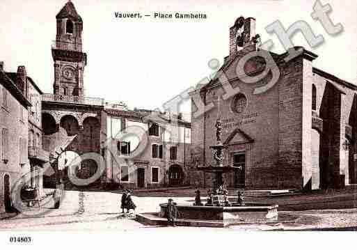 Ville de VAUVERT, carte postale ancienne