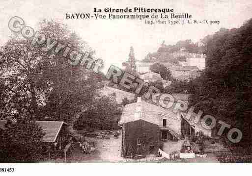 Ville de BAYONSURGIRONDE, carte postale ancienne