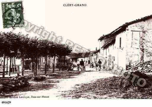 Ville de CLERYLEGRAND, carte postale ancienne