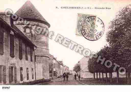 Ville de COULOMMES, carte postale ancienne