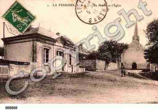 Ville de FERRIERE(LA), carte postale ancienne
