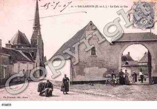 Ville de GALLARDON, carte postale ancienne